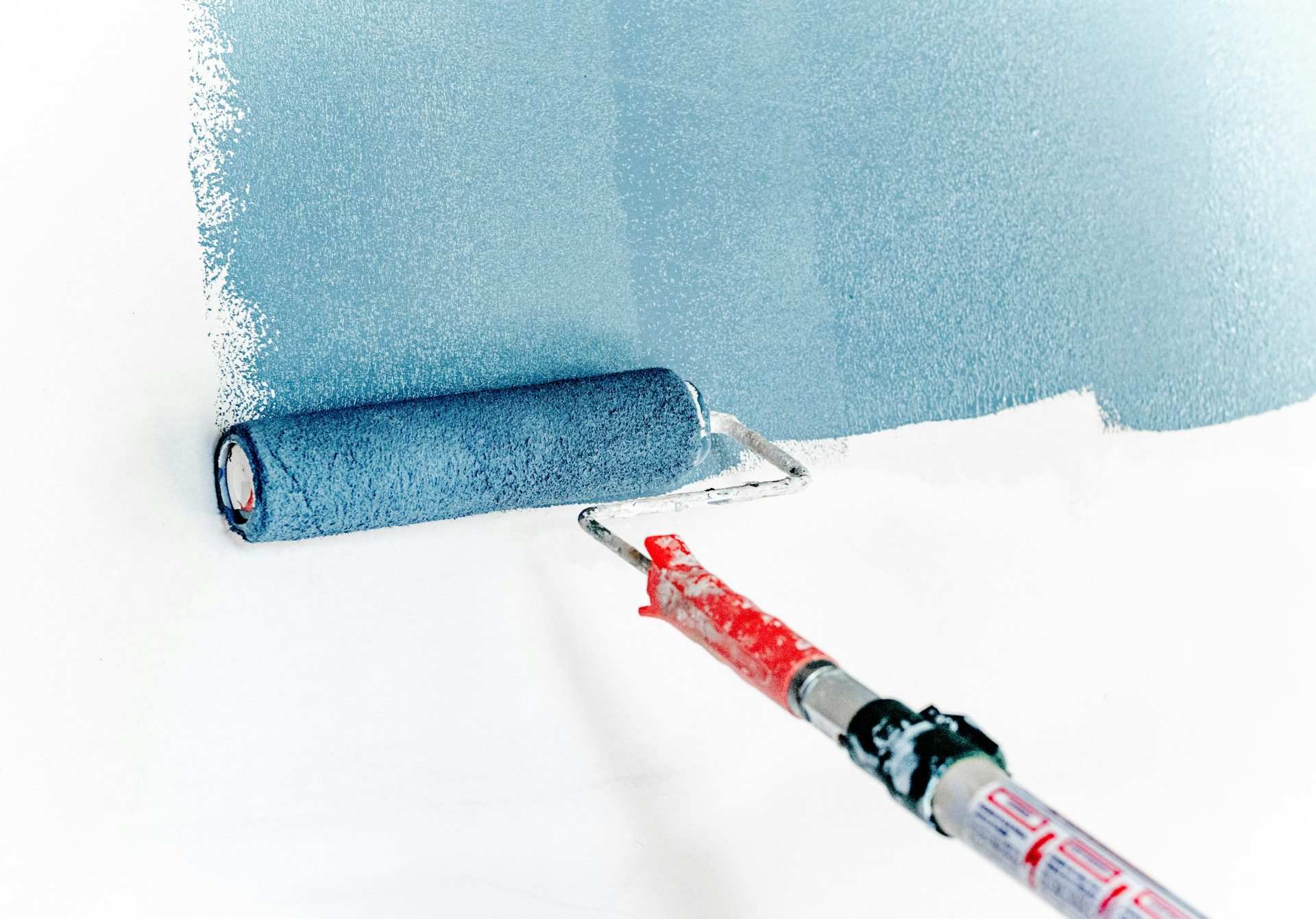 Blauer Pinsel
